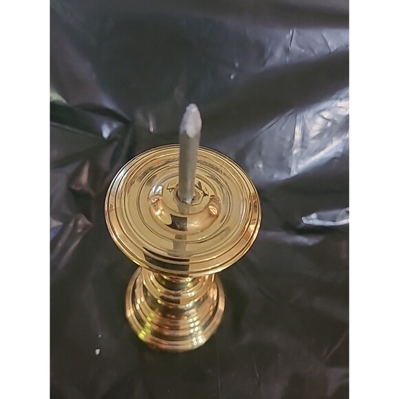 Brass Pricket Candlestick 6.5" Virginia Metalcrafters Williamsburg Restoration - Picture 6 of 6